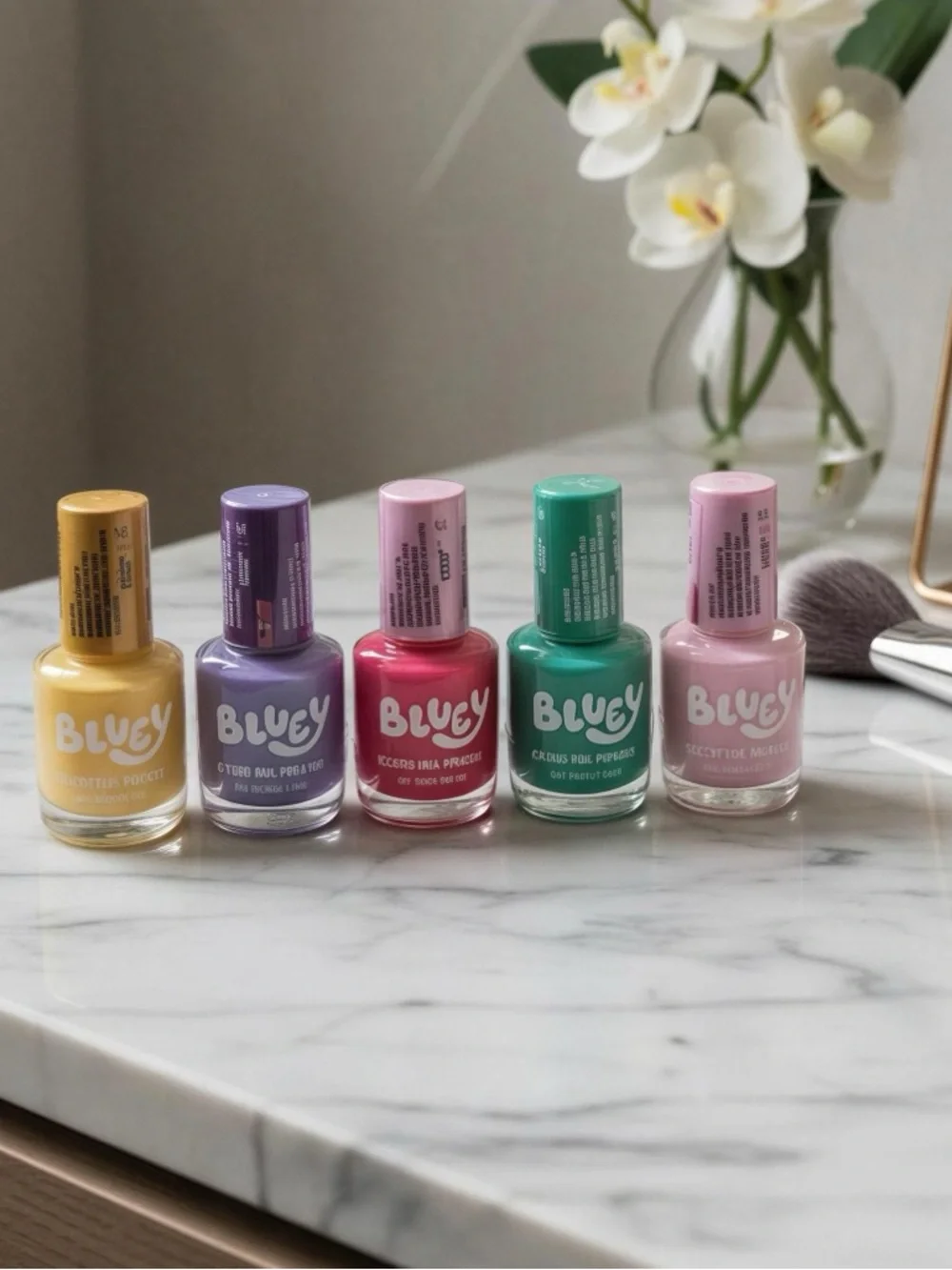 Bluey Kids Scented Nail Polish Set - Multicolor Set of 6 NWT
